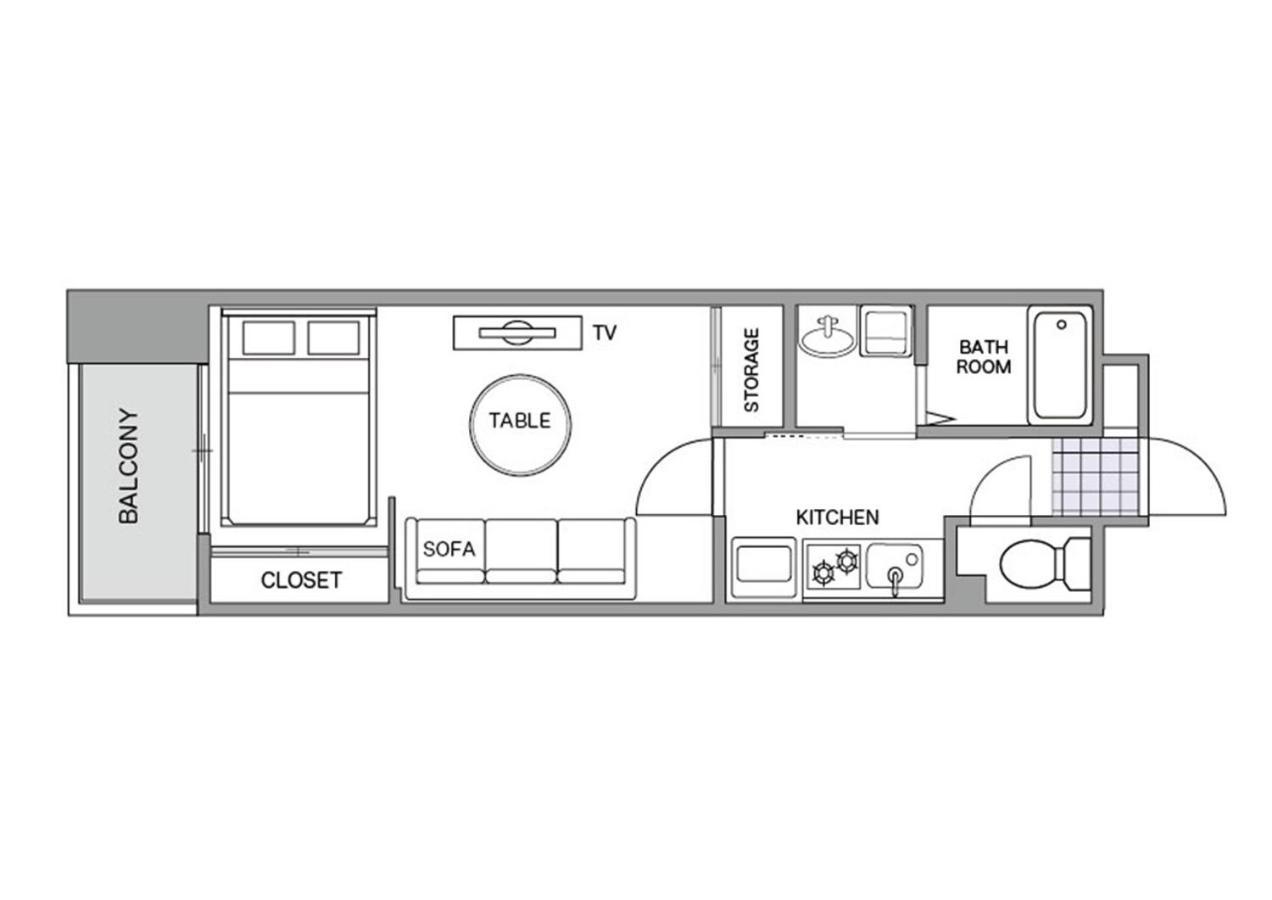 Chiyo Apartment Фукуока Екстер'єр фото